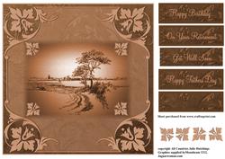 Male Landscape Card Topper