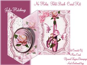 The Pink Rose Ballet Shoes No Holes Fold Mini Kit