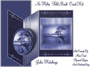 Masculine No Holes Fold Landscape in Blue Mini Kit