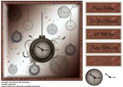 Time Masculine Time Card Topper
