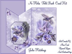 Morning Glory and Blue Bird Flutter No Holes Fold Mini Kit