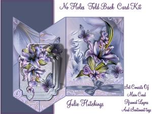 Purple Lily No Holes Fold Card Mini Kit