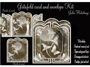 Lovely Art Deco Lady in White Gate Fold Kit