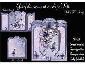 Lily Flutters Gate Fold Card Kit with Envelope