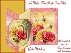 Lemon and Pink Roses No Holes Fold Mini Kit