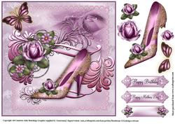 Sophisticated Lady Shoes Card Topper