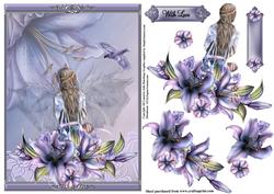 Fairy Lily Flutter Card Topper