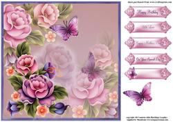 Floral Reflections 8x8 Card Topper