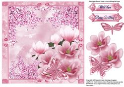 Gorgeous Magnolia and Cherry Blossom Flutter
