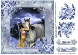 The Horse Whisper 8x8 Topper