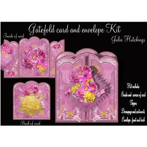 Glorious Rose Bloom Gate Fold Card Kit