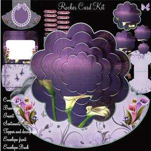 Beautiful Lily Water Rocker Card Kit