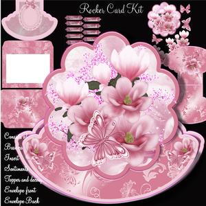 Beautiful Magnolia Rocker Card Kit