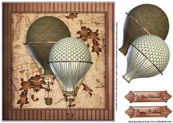 Masculine Steampunk Style Hot Air Balloons