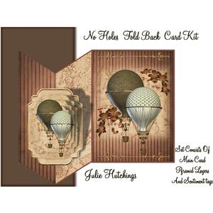 Steampunk Style Balloon No Holes Fold Card Mini Ki
