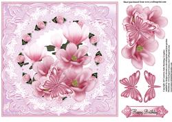 Stunning Pink Magnolia's Topper