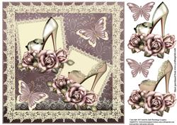 Another Day of Lace,shoes and Roses Topper