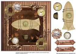 Masculine Steampunk Style Air Ship
