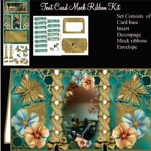 Tent Fold Mock Ribbon Oriental Bridge Card Kit
