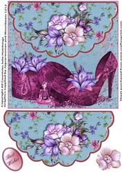 Envelope Style Lace Shoes and Perfume Topper