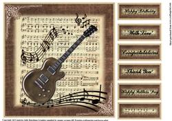 Masculine Style Guitar Topper