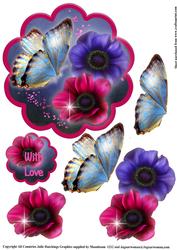 Gorgeous Anemone Scalloped Topper