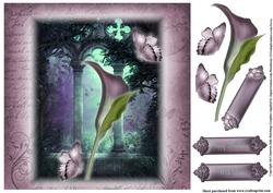 Beautiful Enchanted Lily and Flutters Topper