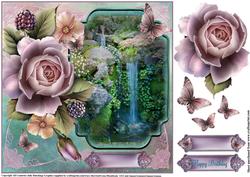 Tranquil Waters with English Rose