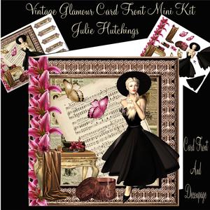 Vintage Glamour Card Front Mini Kit