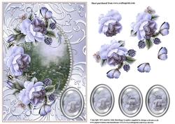 Beautiful English Roses with Meadow View
