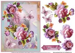 Cherry Blossom and English Roses
