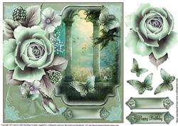 Enchanted Balcony Rose in Shades of Green