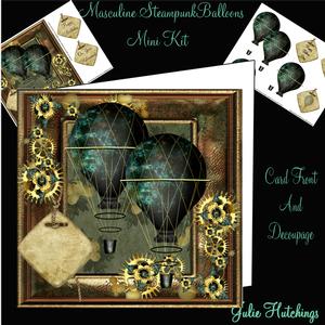 Masculine Steampunk Hot Air Balloons Mini Kit