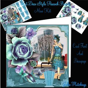 Art Deco Style Peacock Beauty Mini Kit