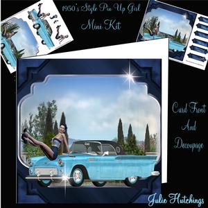 1950's Pin Up Girl on Bonnet Mini Kit