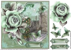 Beautiful Into the Rose Patio Card Topper
