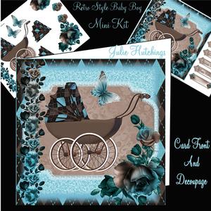 Retro Style Baby Boy Pram Mini Kit