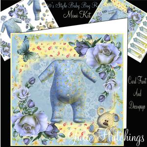 Baby Boy Romper and Teddy Mini Kit