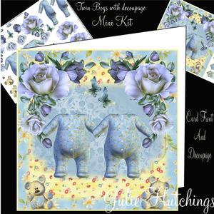 Gorgeous Twins Mini Kit with Decoupage