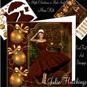 50's Christmas in Red and Gold