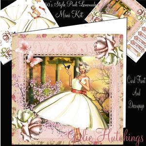 1950's Style Pink and Lemonade Roses Mini Kit