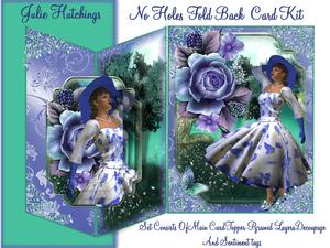 No Holes Fold 1950's Moon River Card Mini Kit