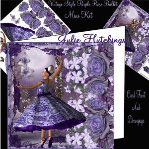 Vintage Style Purple Rose Ballet Mini Kit