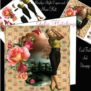 Marilyn Style Capri's and Roses Mini Kit