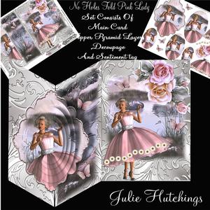 No Holes Fold 1950's Style Pink Lady