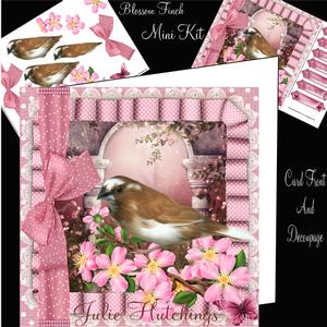 The Blossom Finch Card Front Mini Kit