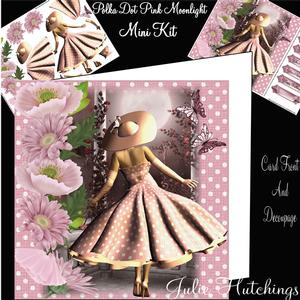 1950's Moonlight and the Polka Dot Pink Dress