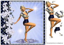 Hello Sailor 1950's Pin Up Girl