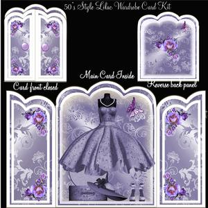 1950's Lilac Wardrobe Card Kit