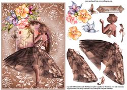 Gorgeous 50's Beauty in Bronze and Browns Topper